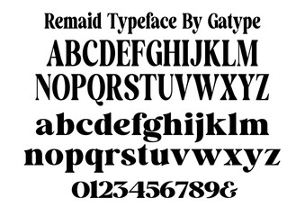 Remaid Typeface