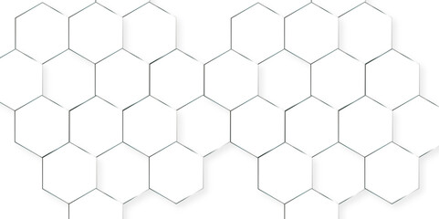 Abstract background with hexagons Abstract hexagon polygonal pattern background vector. seamless bright white abstract honeycomb background.