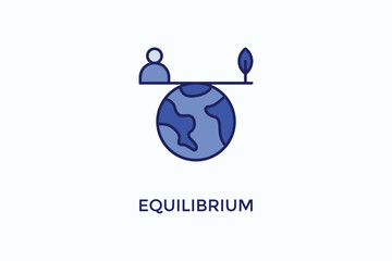 Equilibrium Vector Icon Or Logo Illustration