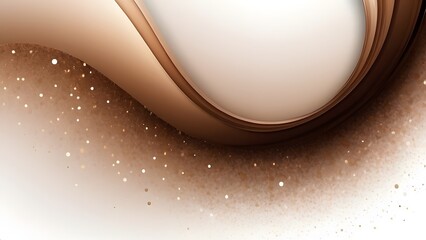 A brown gradient transitioning smoothly from light to dark, set against a background of white that glows softly. 