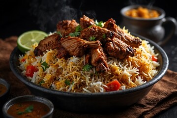 chicken and rice Mutton biryani 