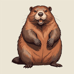 Cartoon Rodent Illustration