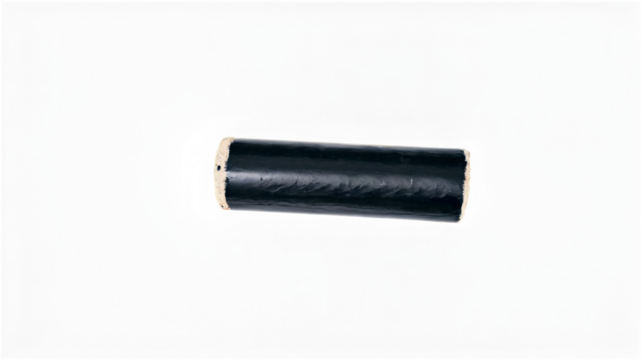 Black grunge rectangular abstract background made of paint roller signs isolated on transparent background - Powered by Adobe