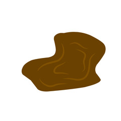 mud puddle vector illustration