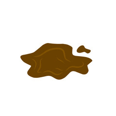 mud puddle vector illustration