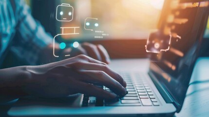 AI chat, artificial intelligence technology, data research and future world technology