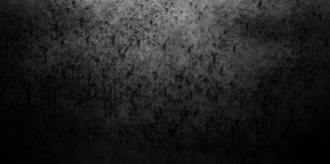 Abstract black stone wall texture grunge rock surface. dark gray background backdrop. wide panoramic banner. old wall stone for dark black distressed grunge background wallpaper rough concrete wall.
