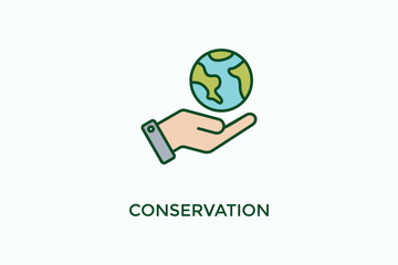 Conservation Vector Icon Or Logo Illustration