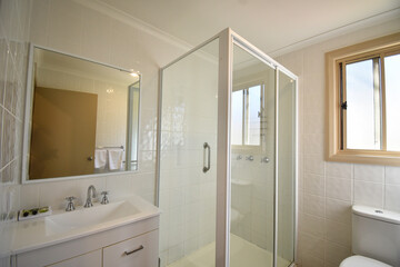 interior of a modern holiday cabin