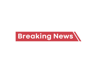 breaking news text design, modern minimal breaking newsletter design,word mark breaking news