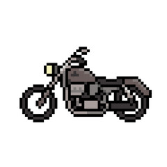 Fototapeta premium custom motor bike pixel art