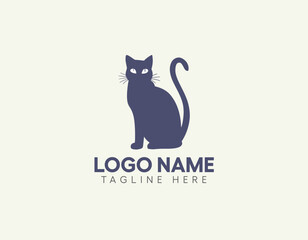 cat logo vector illustration