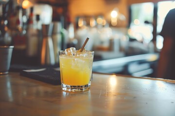 glass of beer on the table
