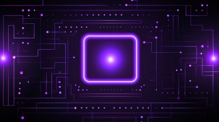 A neon cybernetic circuit background in cyberpunk style.