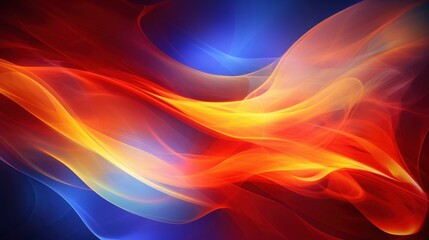 Fototapeta premium Vibrant dynamic fire and smoke background with intense flames in a dark space, ideal for digital art and creative projects.