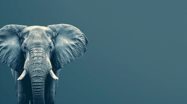 The colorful wildlife illustration set features cute cartoon animals like the funny elephant and cheerful giraffe, perfect for a children's wallpaper design.
