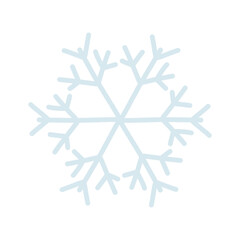 Snowflake Doodle Icon Hand Drawn 