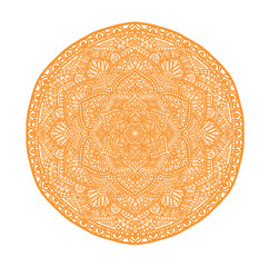 Signs and symbols. Circle pattern lotus or flower mandala art design. beauty, fashion, geometry.