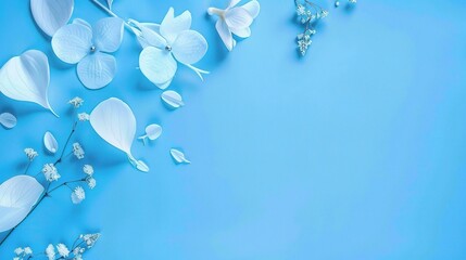 Elegant Blue Background with Intricate Embellishments for Professional Design Projects, Event Decorations, and Digital Artwork