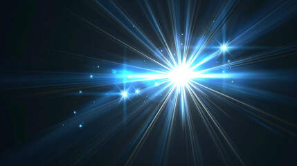 Obraz premium glowing light burst Realistic sun rays. colorful sun ray glow abstract shine light effect starburst sbeam sunshine glowing. Special lens flash, light effect. The flash flashes rays and searchlight.