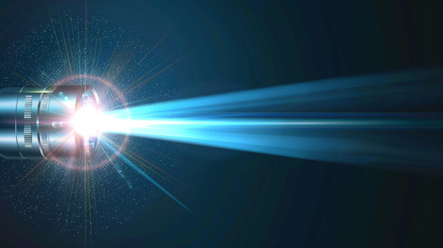 Camera Lence flashlight glow motion background.