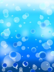 This illustration is a background of bubbles in the sea.