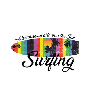 Surfing Lover - Adventure Awaits Under The Sun