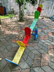 Children play ground in the park
