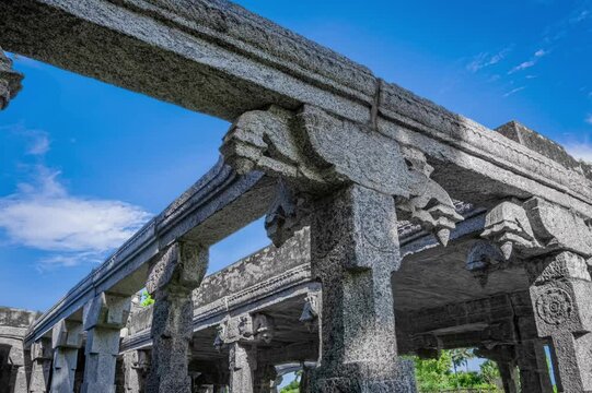 Shiva Temple at Gingee or Senji in Tamil Nadu, India. It lies in Villupuram District, built by the kings of konar dynasty and maintained by Chola dynasty. Archeological survey of india.	