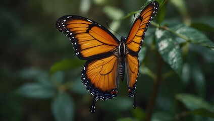 Fototapeta premium The transformative symbolism of a butterfly emerging from its chrysalis ai_generated