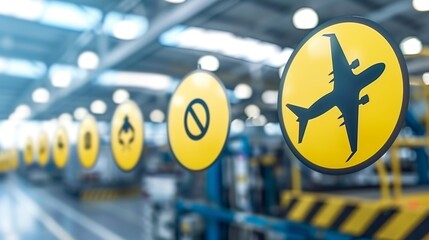 Visual safety guidelines for aviation jobs  key signs and images for enhanced workplace safety