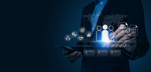 Human resource management (HRM), effective management and recruitment of HR, organizational...