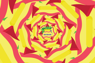 vector optical illusion wallpaper or background