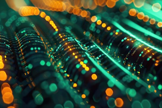 Background of internet byte in a cable