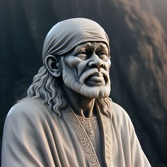 Shirdi Sai baba giving blessing to his devotees 