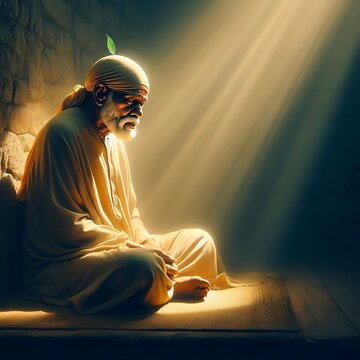 Sai baba in meditative state