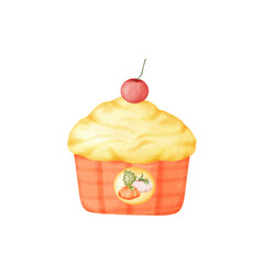 cupcake with cherry