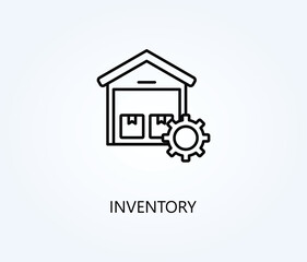  Inventory Vector, Icon Or Logo Sign Symbol Illustration 