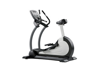 Modern stationary exercise bike ideal for indoor workouts, featuring adjustable settings and a digital display for tracking fitness progress.