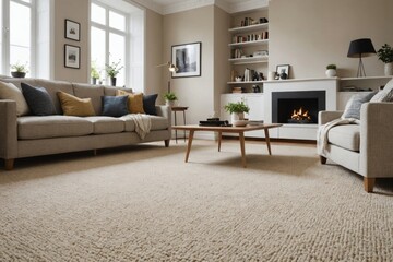 photo of room with carpet in it