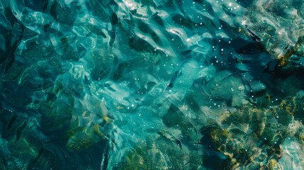 Surface clear water overlay top view background illustration generated by ai