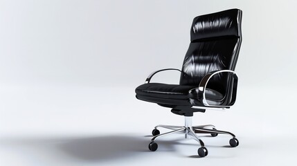 Office Chair Isolated on White Background

