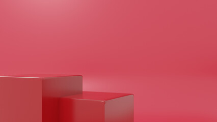 red and white abstract