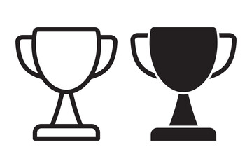 Trophy icon. Trophy cup, winner cup, victory cup icon. Reward symbol sign for web and mobile.