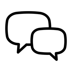 Naklejka premium Chat icon. Talk bubble speech icon. Dialogue balloon icon.