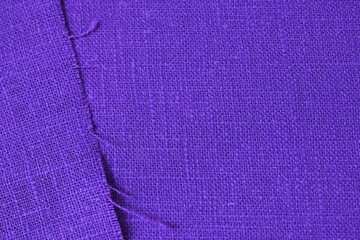 purple hemp viscose natural fabric cloth color, sackcloth rough texture of textile fashion abstract background