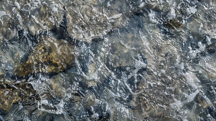 Fototapeta premium Surface clear water overlay top view background illustration generated by ai