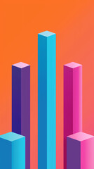 Colored bar chart