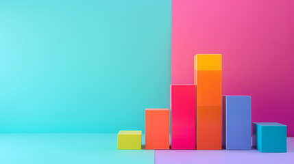 Colored bar chart