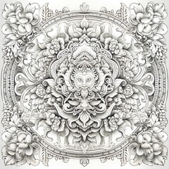 Thai Traditional Art - Ornate patterns and motifs Thailand
